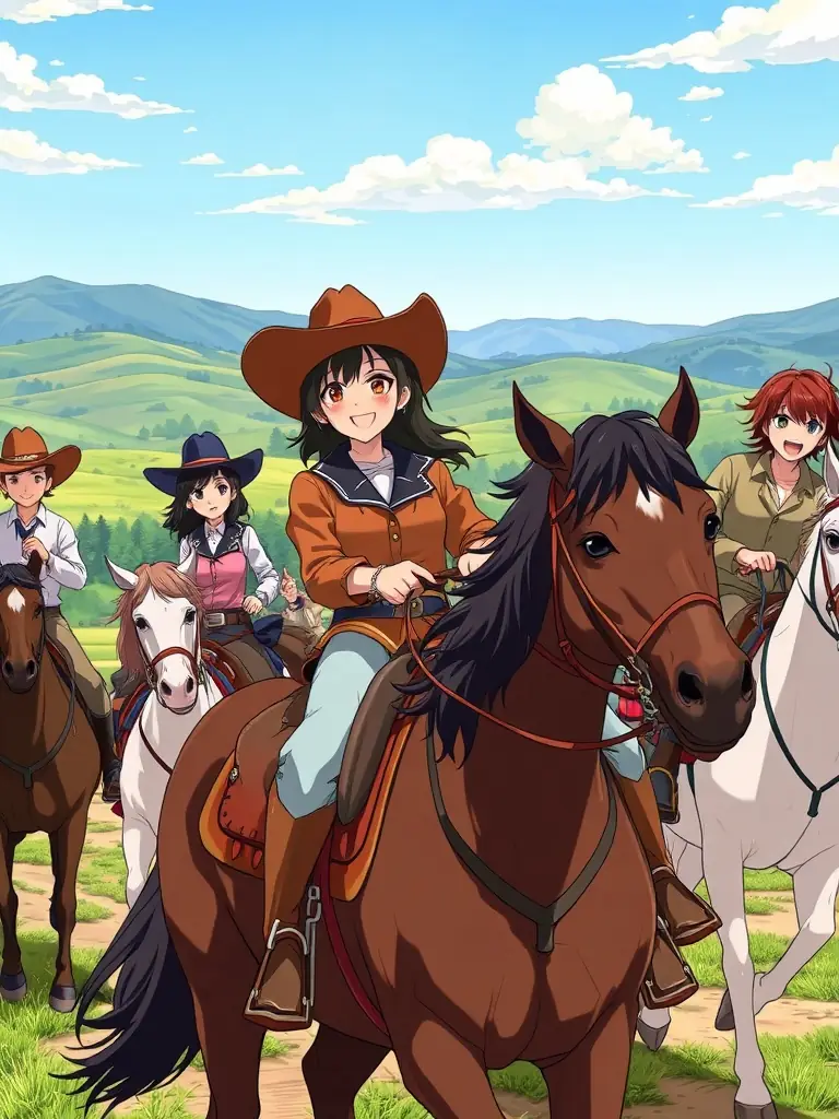 A diverse group of riders participating in a western riding clinic, showcasing the variety of skill levels and disciplines within the association.