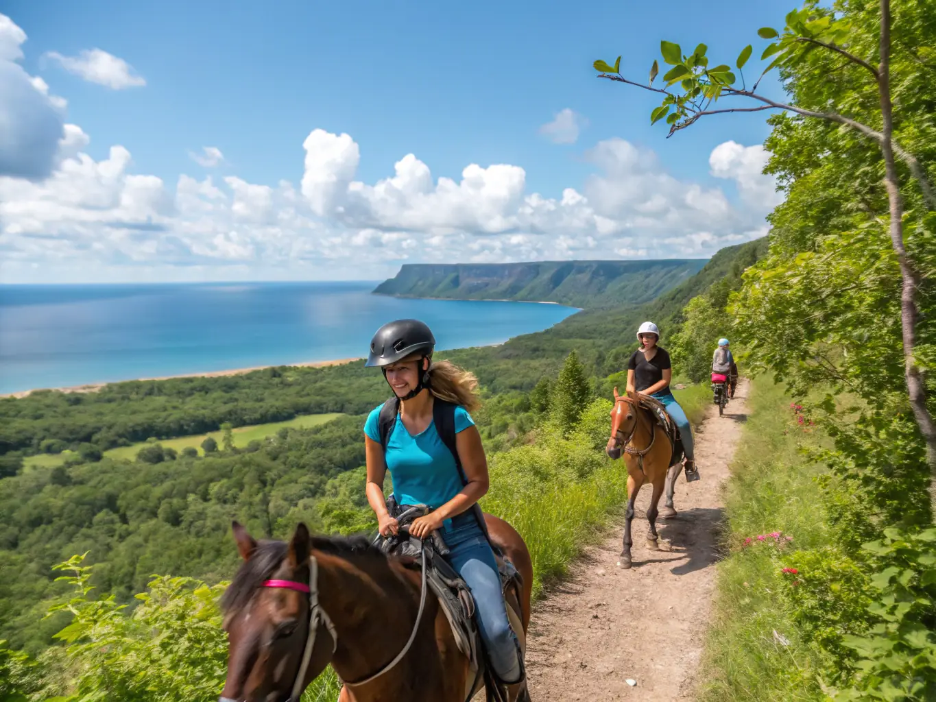 An inclusive sporting event featuring riders of all abilities participating in adapted western riding activities, promoting accessibility and enjoyment for everyone.